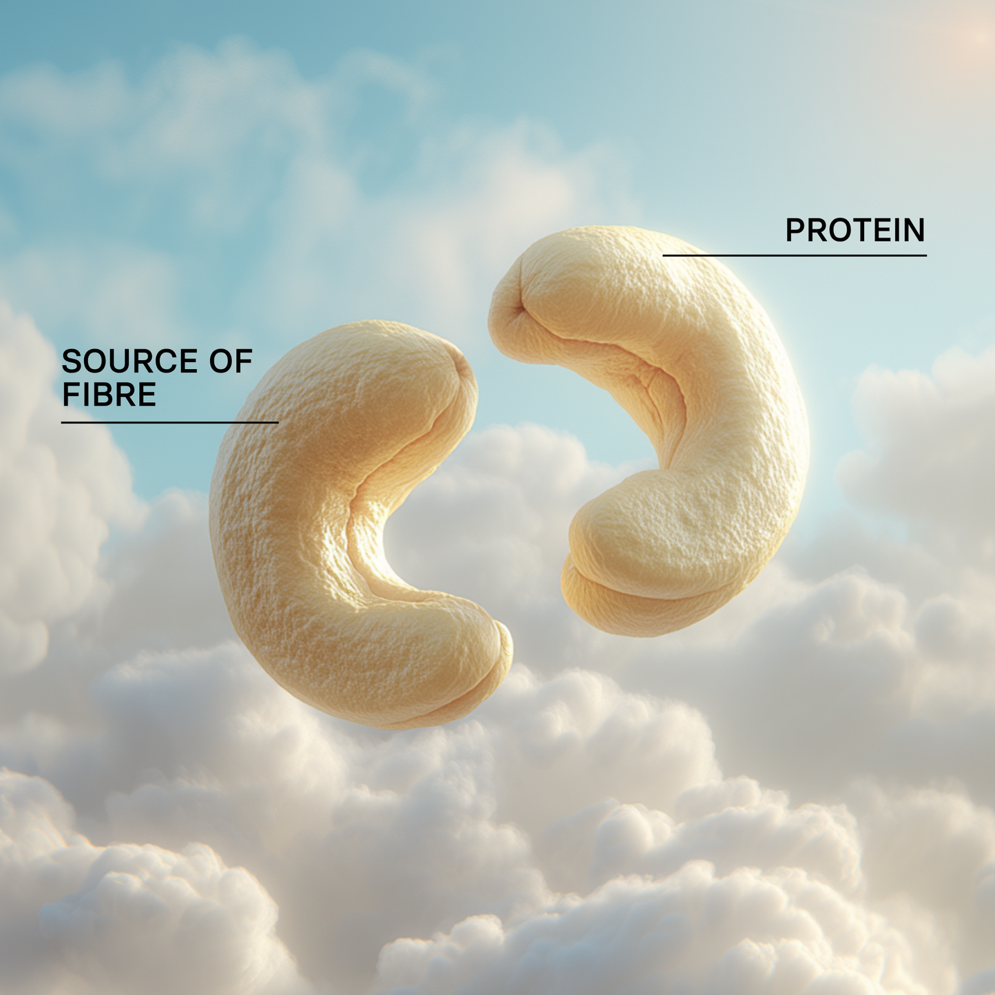 HIGH ON Bio Cashewkerne – Premium Nuss für Nerven & Fokus, 150g