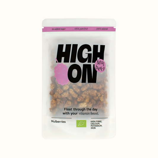 HIGH ON Bio Maulbeeren getrocknet – Blutzucker & Fokus, 150g