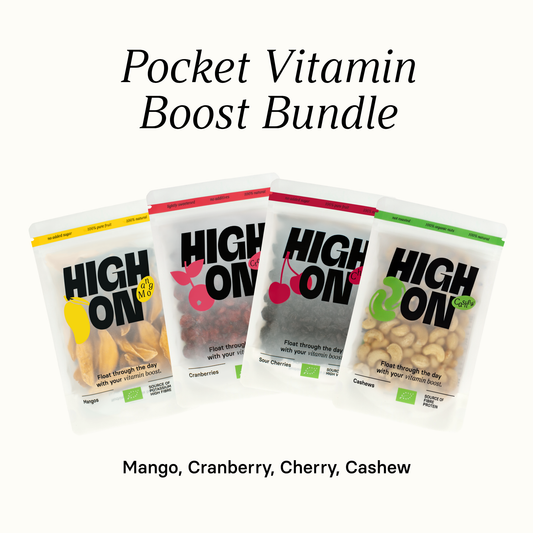 HIGH ON Pocket Vitamin Boost – Bio Reise-Snack für unterwegs