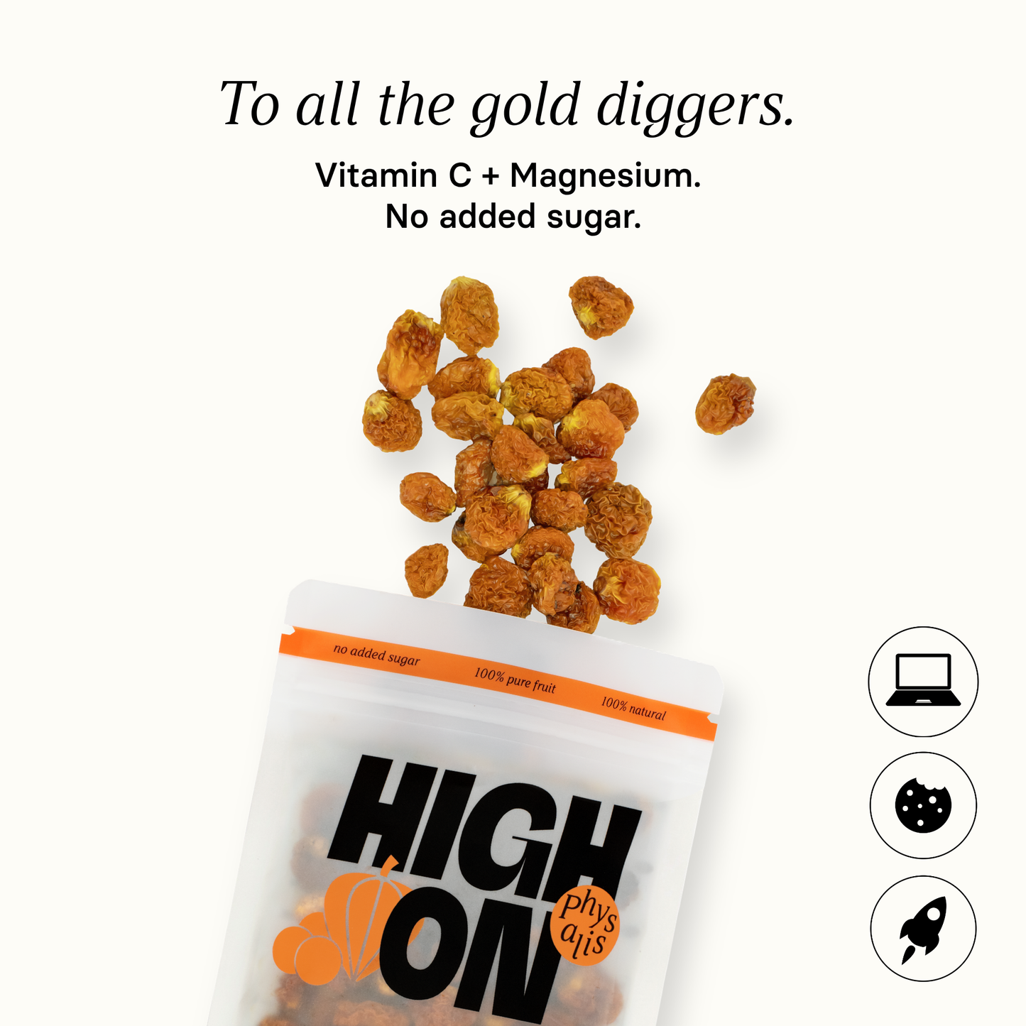HIGH ON Bio Physalis getrocknet, 150g