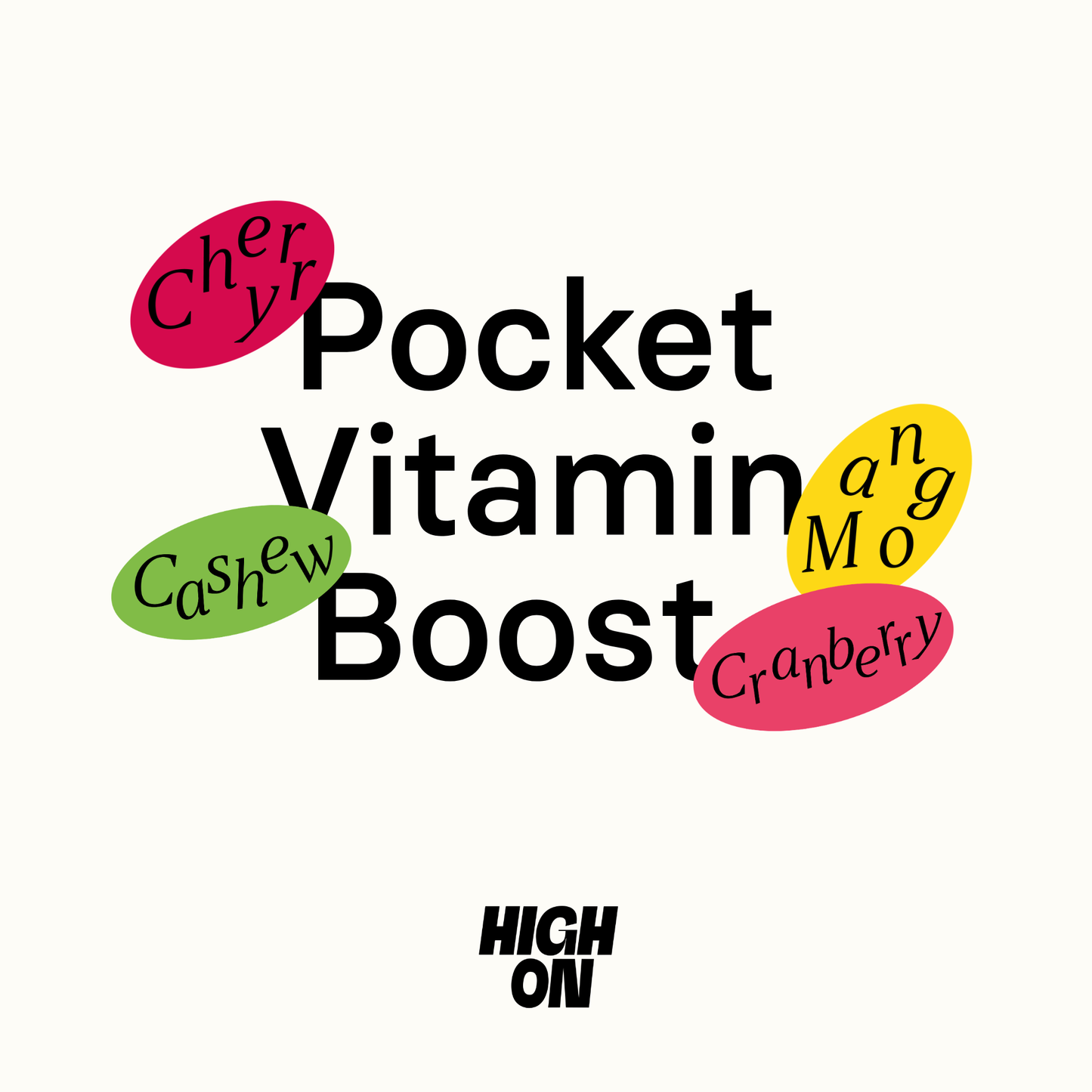 HIGH ON Pocket Vitamin Boost – Bio Reise-Snack für unterwegs